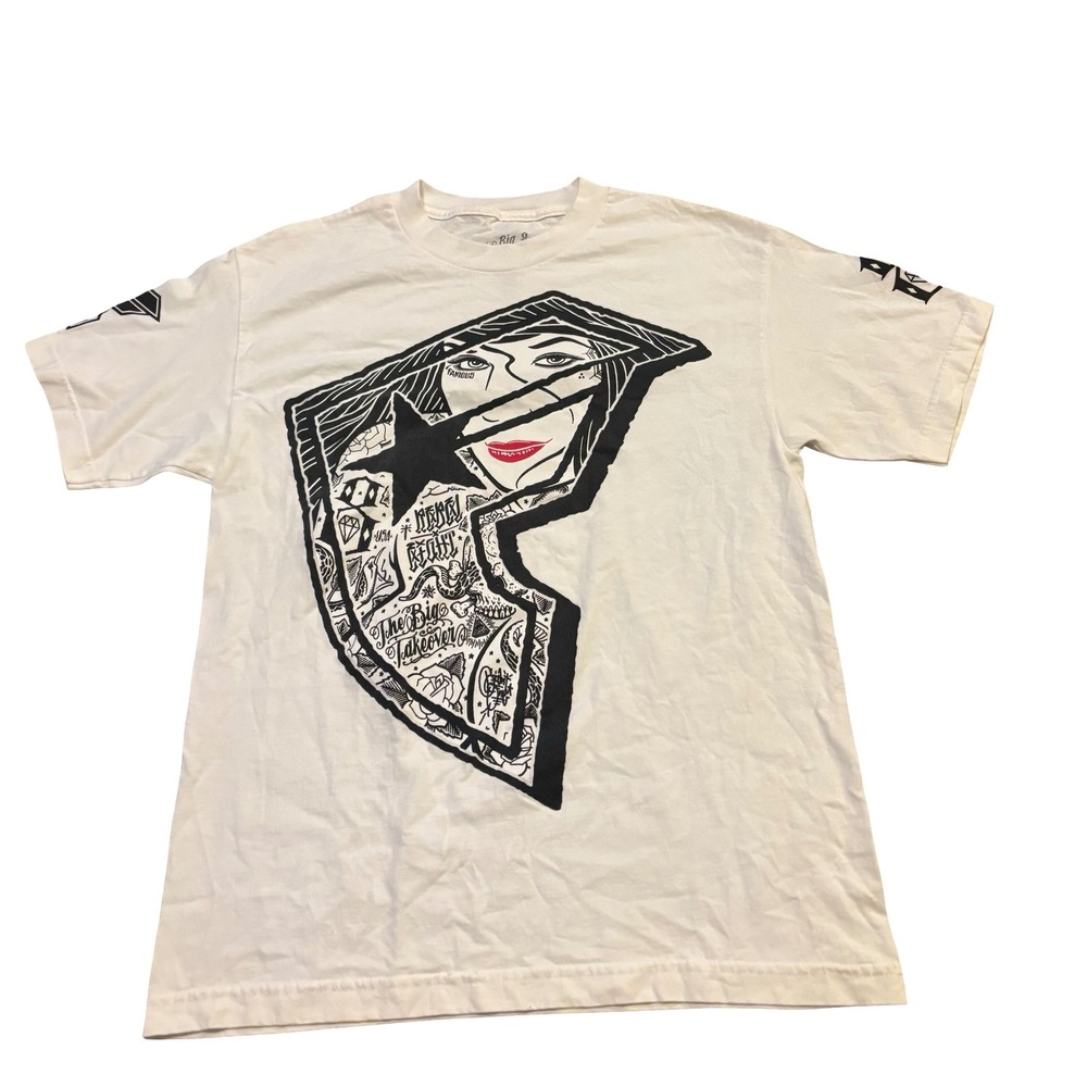 Rebel8 x Famous Stars and Straps The Big Takeover Graphic T-Shirt Mens Medium